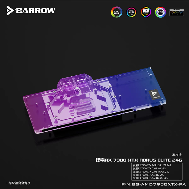 Blok Air BARROW untuk Gigabyte - Rx 7900 Xt 20Gb ulasan dan harga