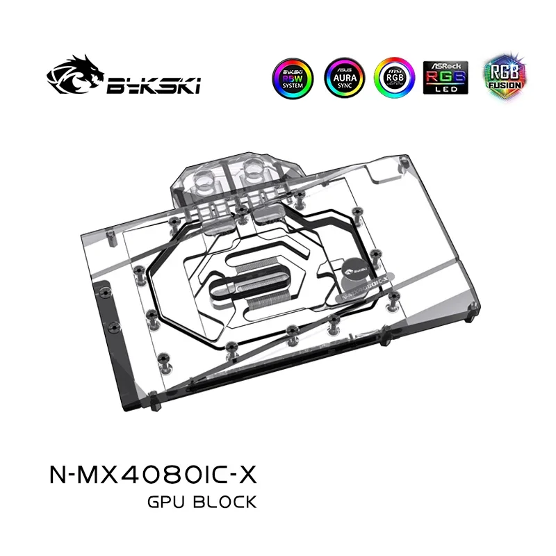 Blok GPU Bykski untuk Kartu Gr - Rtx 4080 Water Cooling Block ulasan dan harga